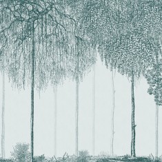 Fototapet Trees Cascade, Verdigris, personalizat, Photowall