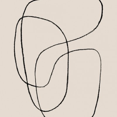 Tapet cu design abstract minimalist, cu linii delicate și o paletă de culori neutre, perfect pentru a crea un sentiment de calm și rafinament.