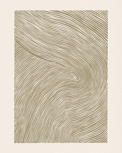 Stripes Linocut, Ochre, Photowall