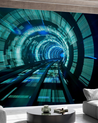 Wallpaper abstract cu tunel vibrant