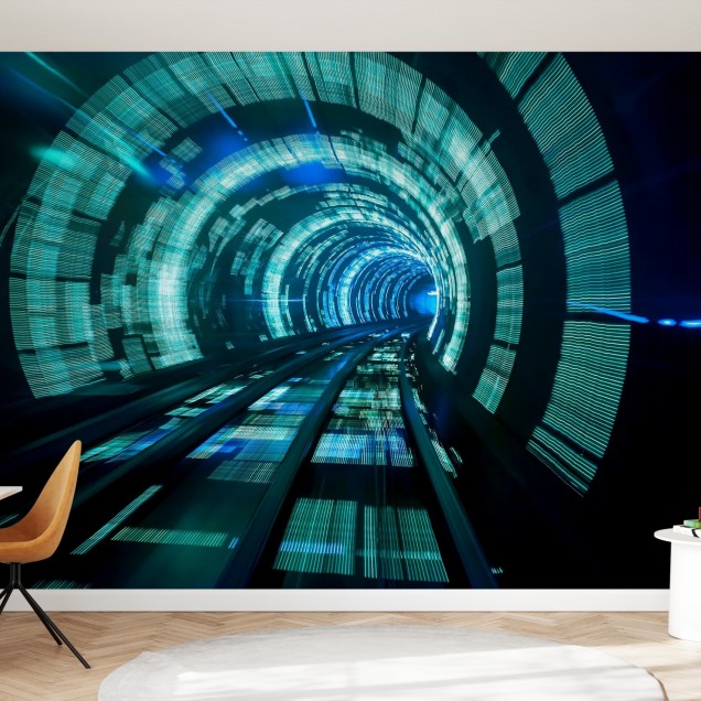 Wallpaper abstract cu tunel vibrant