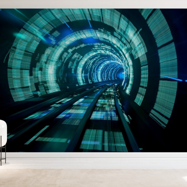 Wallpaper abstract cu tunel vibrant