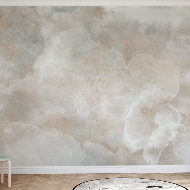 Fototapet bej cu design abstract