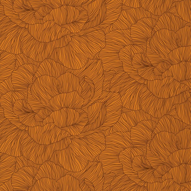 Tapet floral abstract, cu petale delicate în nuanțe de portocaliu puternic, ideal pentru a adăuga o notă de eleganță și rafinament spațiului dumneavoastră.