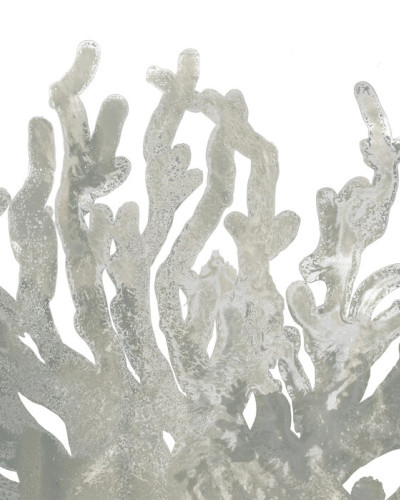 Stone Macro Coral III, wallpaper cu corali gri pe fundal alb, design minimalist, perfect pentru dormitor, sufragerie sau hol.
