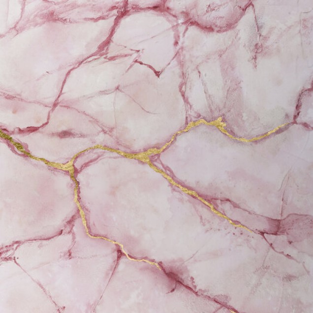 Tapet Rose Marble, tapet cu marmura roz si auriu