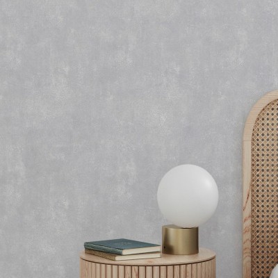 Tapet cu aspect de beton brut, ideal pentru dormitor