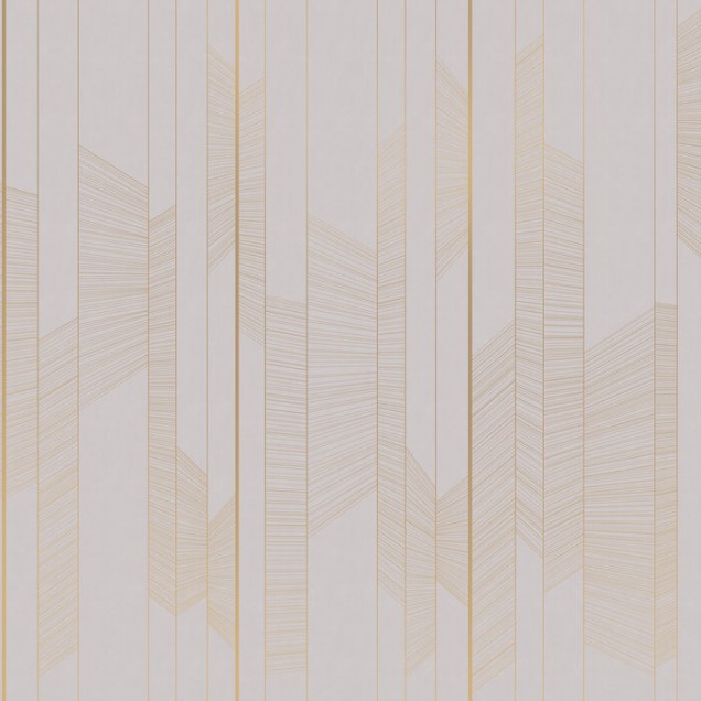 Tapet cu linii aurii delicate, dispuse în moduri geometrice elegante.
