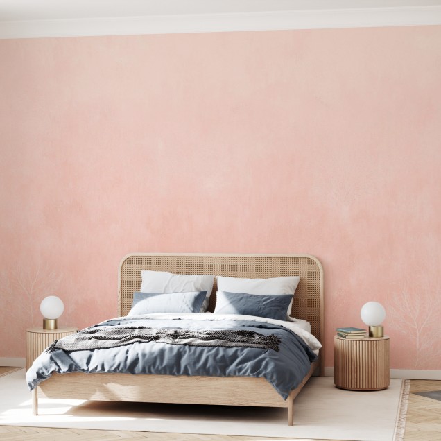 Coral Concrete, Peach,  în culoarea piersicii, cu accente albe, în design modern.