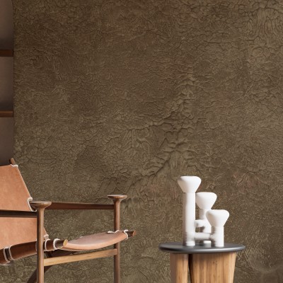 Arcadia IX - Fototapet cu textură de beton, maro, perfect pentru living