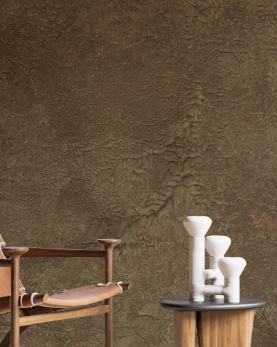 Arcadia IX - Fototapet cu textură de beton, maro, perfect pentru living
