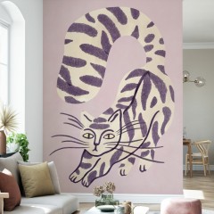 Fototapet Purple Cat, Personalizat, Photowall