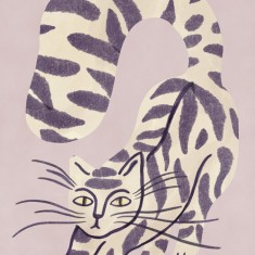 Fototapet Purple Cat, Personalizat, Photowall