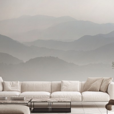 Fototapet Velvet Mountains, Blue