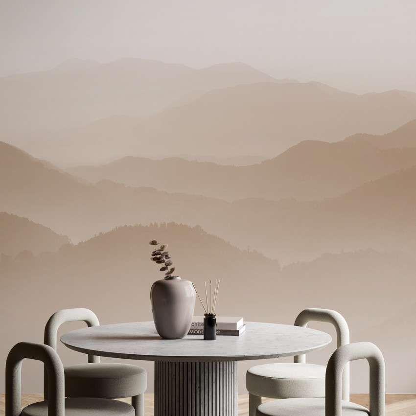 Fototapet Velvet Mountains, Blue