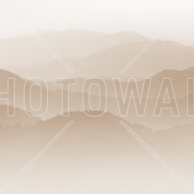 Tapet cu design minimalist Velvet Mountains, Amber