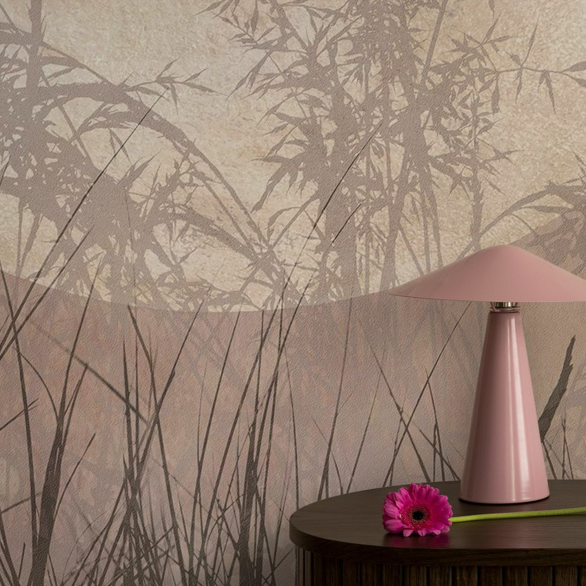 Tapet Moonlight Weeds II, tapet decorativ cu design modern și elegant, cu aspect natural, perfect pentru living, dormitor sau birou.