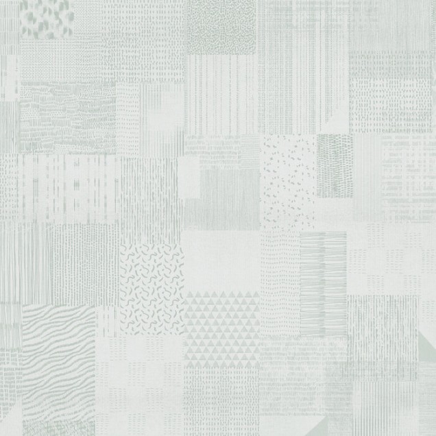 Tapet geometric abstract verde deschis, Inspiration Notebook, Green