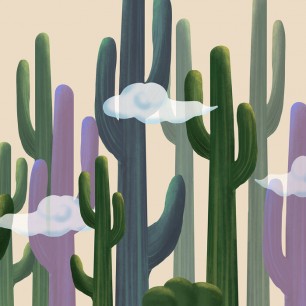 Fototapet Cactus Cloud Sunny, Personalizat, Photowall