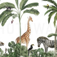 Jungle Jive - White, Photowall