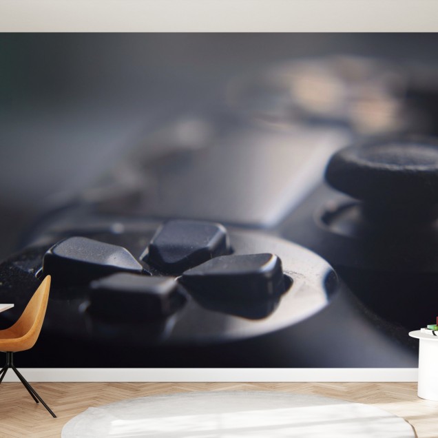Tapet Joystick Close Up - design modern minimalist, accent pe detaliile jocurilor video.