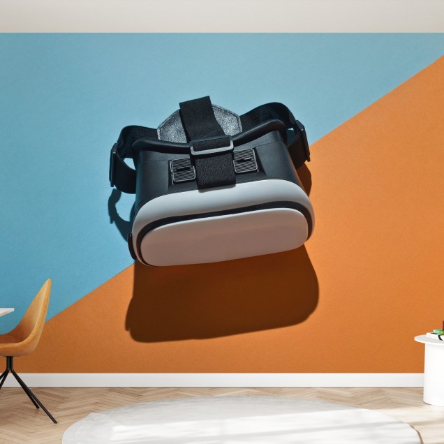 Fototapet Virtual Reality Simulator, Photowall - design modern cu accente de culoare vibrante.