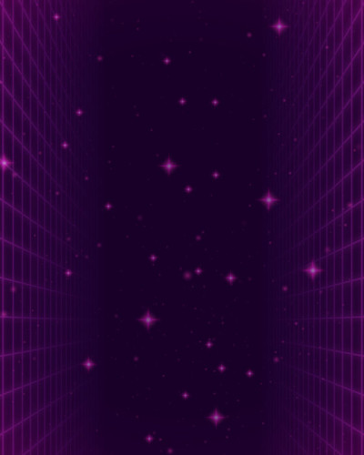Wallpaper retro cu grila luminoasa si stele