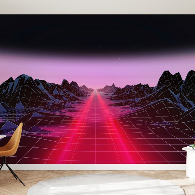 Tapet cu design modern și elegant, Trail Light, care va aduce o notă de mister și aventură în orice încăpere. Designul geometric dă o senzație de adâncime și perspective, creând o iluzie optică care transformă spațiul.