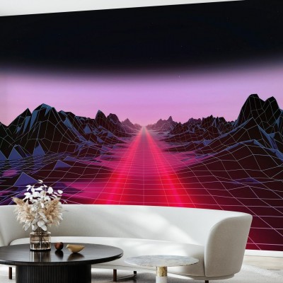 Tapet cu design modern și elegant, Trail Light, care va aduce o notă de mister și aventură în orice încăpere. Designul geometric dă o senzație de adâncime și perspective, creând o iluzie optică care transformă spațiul.