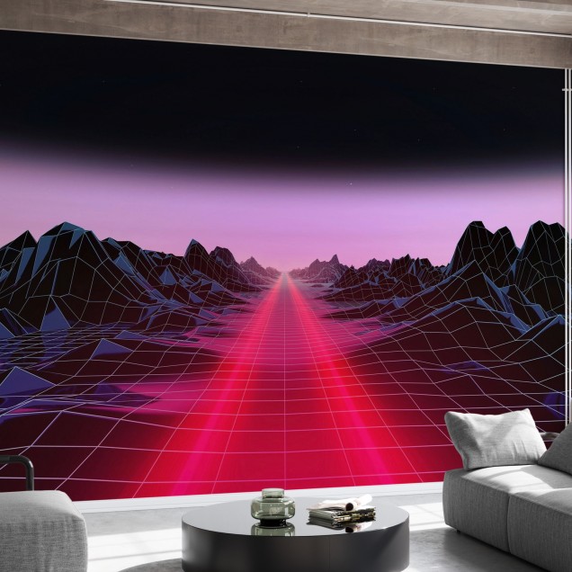 Tapet cu design modern și elegant, Trail Light, care va aduce o notă de mister și aventură în orice încăpere. Designul geometric dă o senzație de adâncime și perspective, creând o iluzie optică care transformă spațiul.