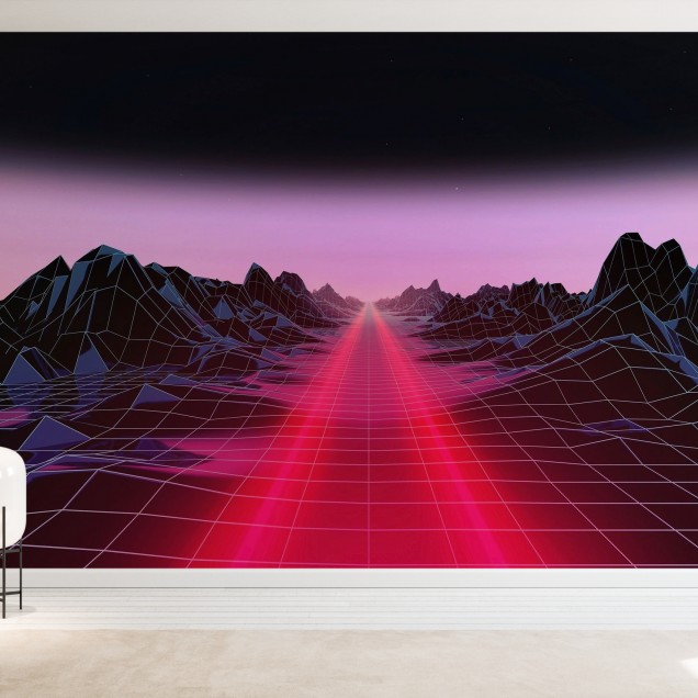 Tapet cu design modern și elegant, Trail Light, care va aduce o notă de mister și aventură în orice încăpere. Designul geometric dă o senzație de adâncime și perspective, creând o iluzie optică care transformă spațiul.