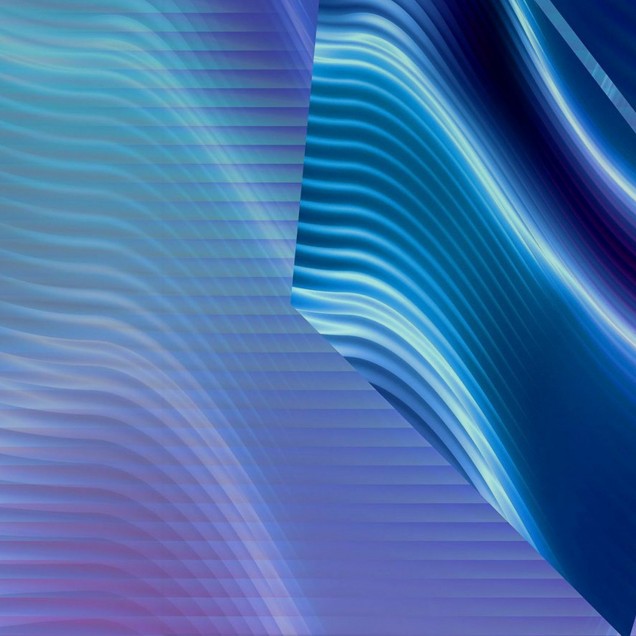 Tapet abstract cu forme digitale neon