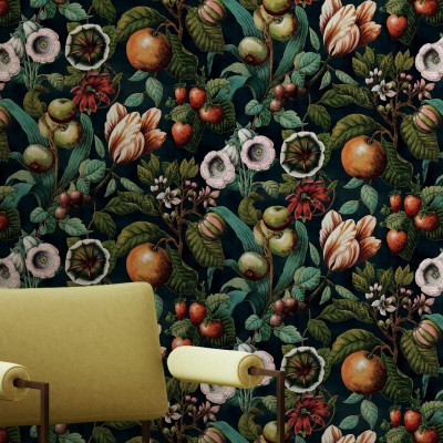 Tapet cu design floral extravagant - Frivolous Fruits