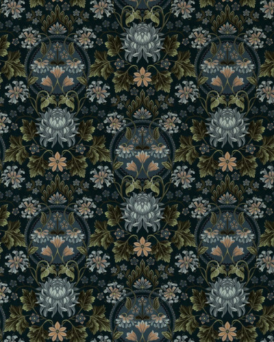 Tapet floral vintage cu design delicat, perfect pentru a adăuga o notă de eleganță și rafinament spațiului tău.