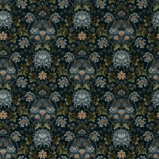 Tapet floral vintage cu design delicat, perfect pentru a adăuga o notă de eleganță și rafinament spațiului tău.