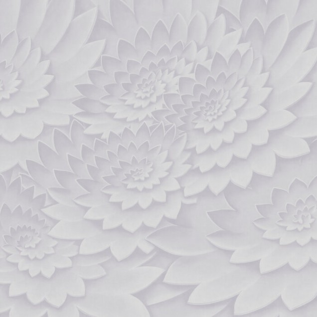 Flower on Canvas, Lavandă, Photowall - Tapet floral modern cu design minimalist