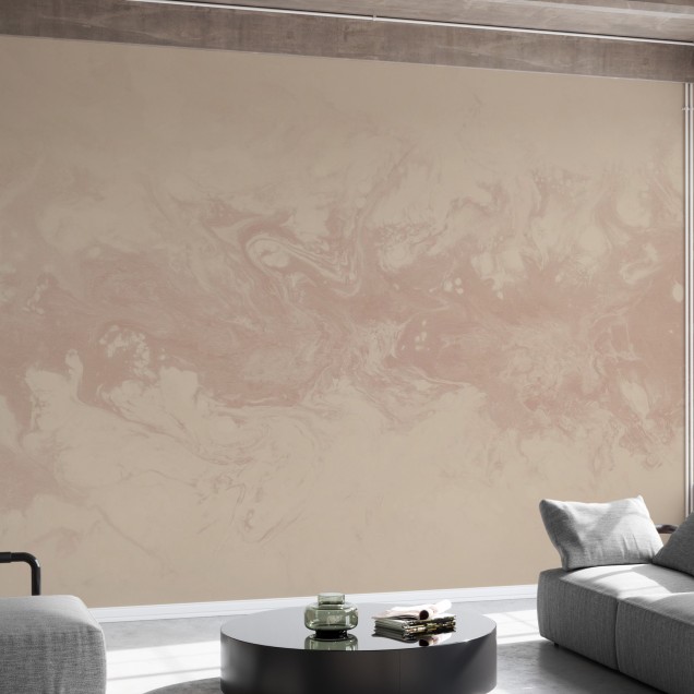 Wallpaper cu design Desert Dunes, cu o textura delicata in nuante neutre si accente de marmura.