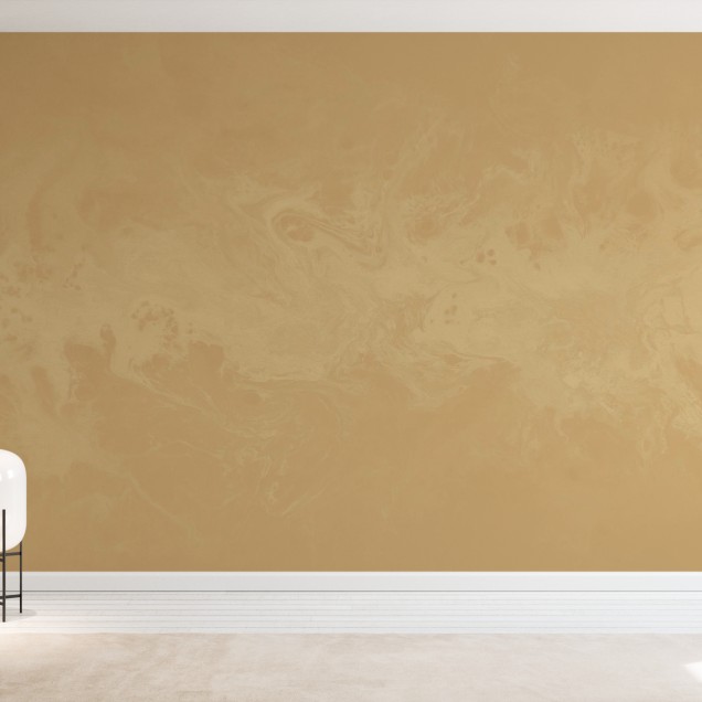 Tapet modern cu design minimalist cu nuante calde de galben