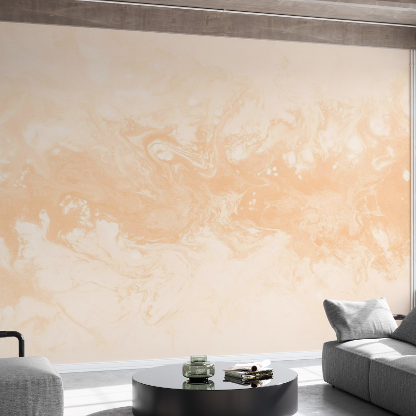 Wallpaper cu design Desert Dunes, cu o textura delicata in nuante neutre si accente de marmura.