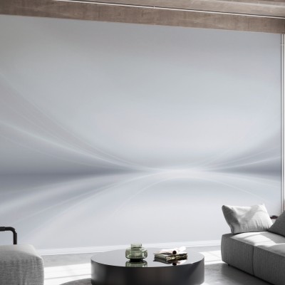 Tapet modern abstract gri, perfect pentru a adăuga un strop de eleganță oricărei camere.