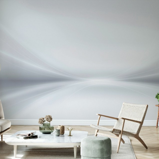 Tapet modern abstract gri, perfect pentru a adăuga un strop de eleganță oricărei camere.