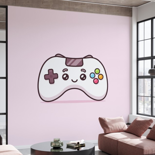 Wallpaper cu un joystick kawaii simpatic