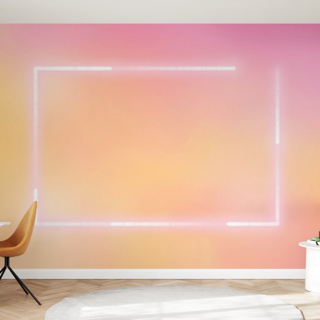 Tapet cu un cadru luminos, perfect pentru un living modern.