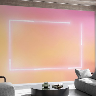 Tapet cu un cadru luminos, perfect pentru un living modern.