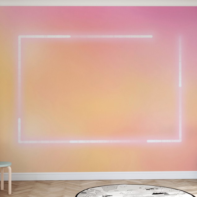 Tapet cu un cadru luminos, perfect pentru un living modern.