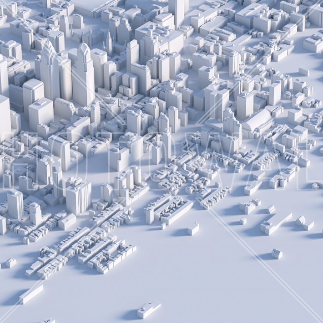 Virtual City Skyline, imagini monocrome, design minimalist, modern, dormitor