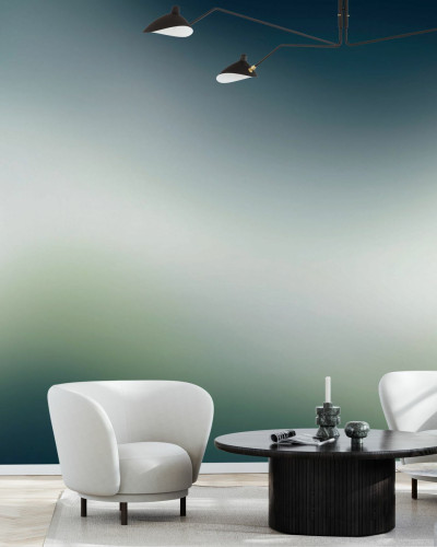 Wallpaper cu gradient verde ocean Aura Ocean Green.
