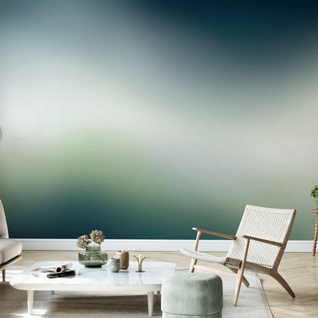 Wallpaper cu gradient verde ocean Aura Ocean Green.