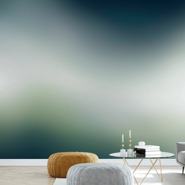 Wallpaper cu gradient verde ocean Aura Ocean Green.