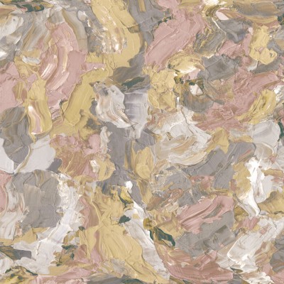 Tapet abstract Paint I, Beach, Photowall cu culori vibrante de roz, galben și gri, pentru decorarea casei
